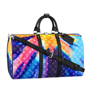Louis Vuitton Keepall Bandouliere 50 Sunset Multicolor Black Weekend Travel Bag